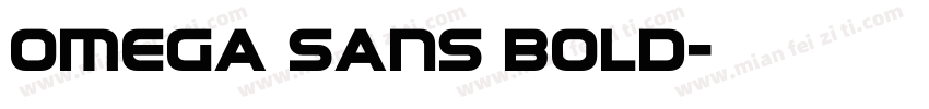 Omega Sans Bold字体转换